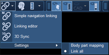 The body part mapping features is located in the linking mode settings.