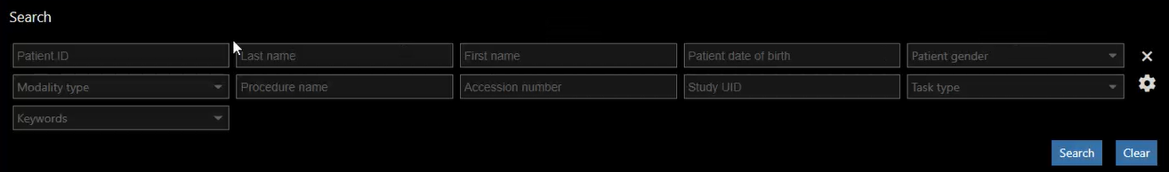 Select more criteria to search for specific search criteria.